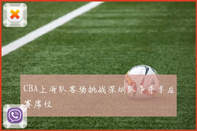 CBA上海队客场挑战深圳队争夺季后赛席位