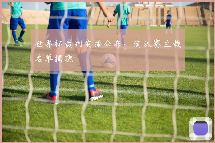 世界杯裁判安排公布,淘汰赛主裁名单揭晓